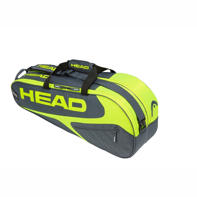 Tennis Bag HEAD Elite 6R Combi Grey Neon Yellow