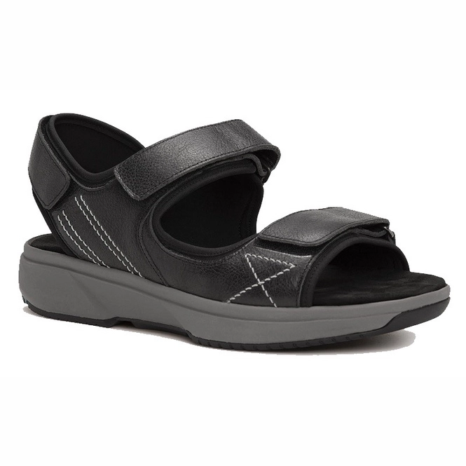 Sandals Xsensible Stretchwalker Men Borneo Black | Etrias Brands