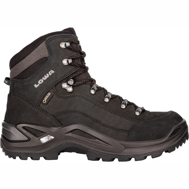 Walking Boots Lowa Men Renegade GTX Mid Wide Deep Black | Outdoorsupply ...