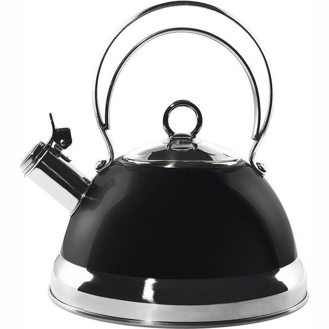 Bouilloire Sifflante Kinghoff 1,8 L En Inox Noir - Compatible Toutes Plaques (gaz, Induction, électrique) - 6