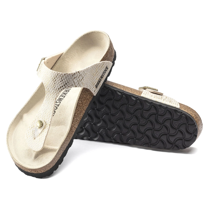 birkenstock gizeh mf shiny python