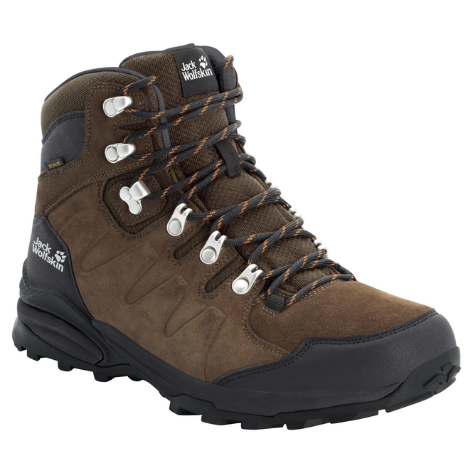 Wandelschoen Jack Wolfskin Men Refugio Texapore Mid Brown Phantom