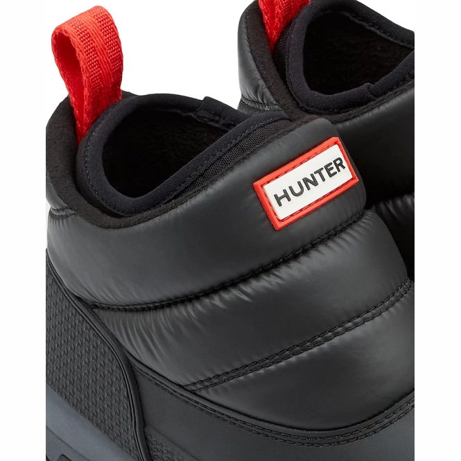 hunter black insulated snow boot