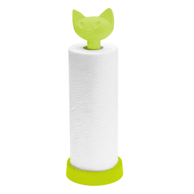 Kitchen Roll Holder Koziol Miaou Solid Mustard Green Cookwarestore
