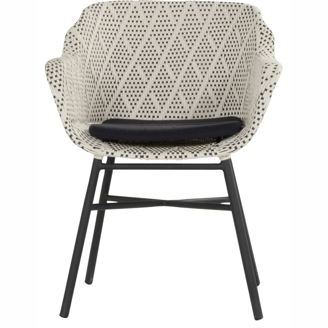 Tuinstoel Hartman Delphine Dining Chair Carbon Black Diamond Wicker