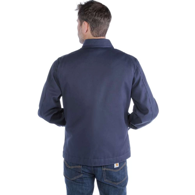 Jas Carhartt Men Twill Work Jacket Navy Veiligheidsschoenen Expert