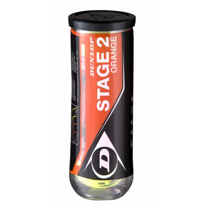 Tennis Balls Dunlop Stage 2 Orange (3Tin)