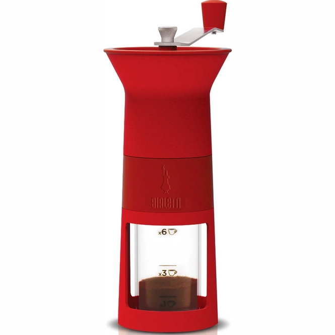 Coffee Grinder Bialetti Manual Red Cookwarestore