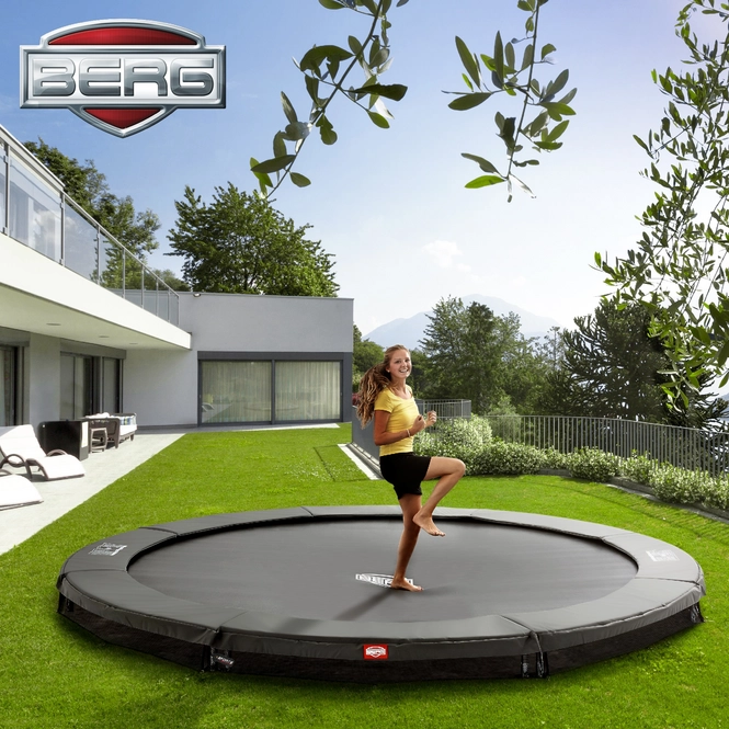 Trampoline BERG InGround Champion Grey 330 2018 Trampolinezaak