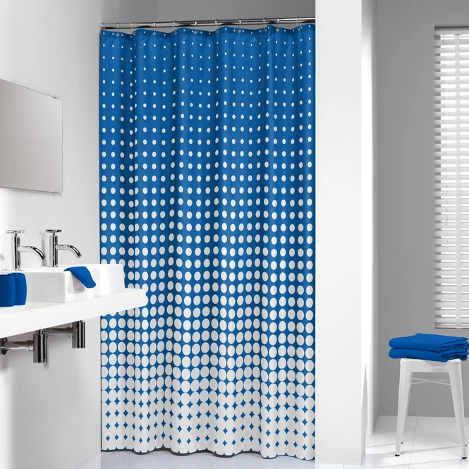 Douchegordijn Sealskin Speckles Blauw Badkamerstore
