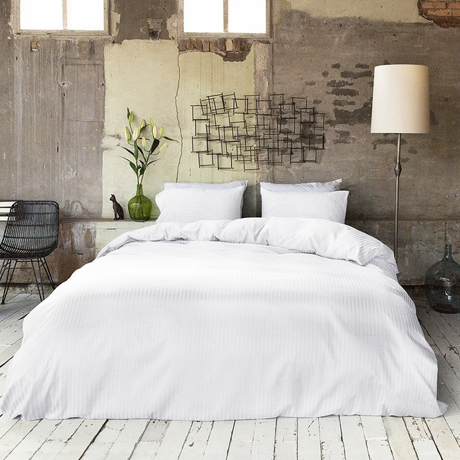 Dekbedovertrek Primaviera Deluxe Hotel Linnen White Satijn Bedsupply