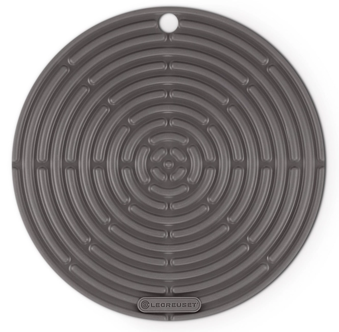 Le Creuset Dessous de plat signature en fonte émaillée, 22,4 cm, huître