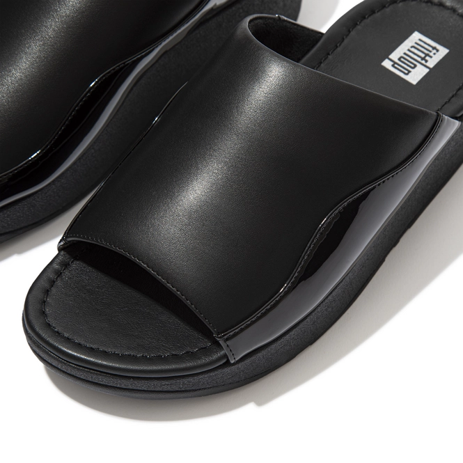 fitflop loopy leather slides