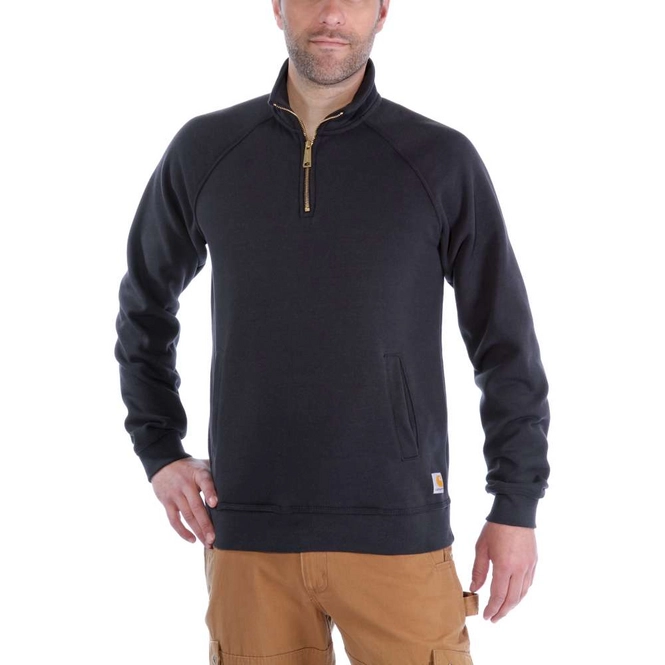 Trui Carhartt Men QuarterZip MockNeck Sweatshirt Black Outdoorsupply.de