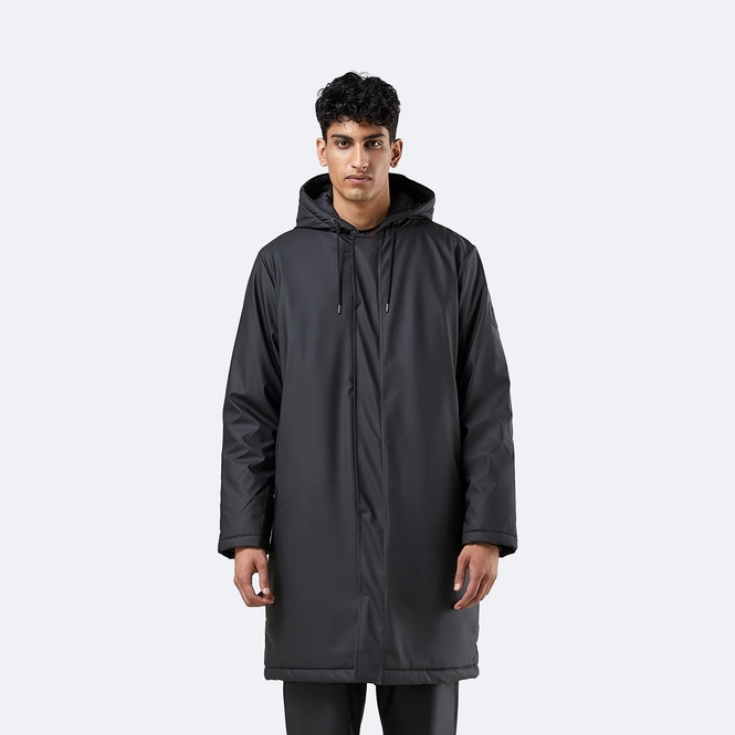 Imperm?�able RAINS Padded Coat Black | Bottespluie