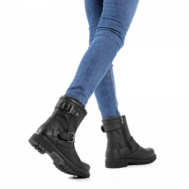 Enkellaars Panama Jack Women Felina Igloo B18 Napa Grass Negro Black