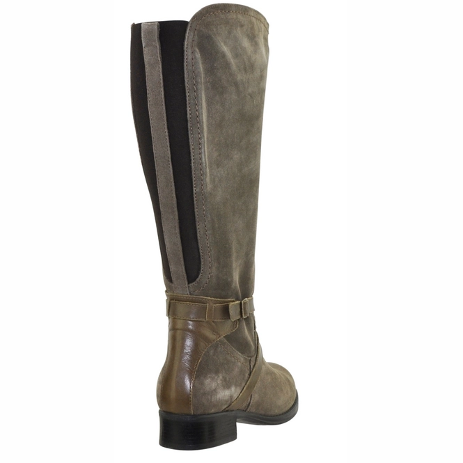 Bottes Femme JJ Footwear Melbourne Taupe Taille de mollet XXL Bottesmolletslarges