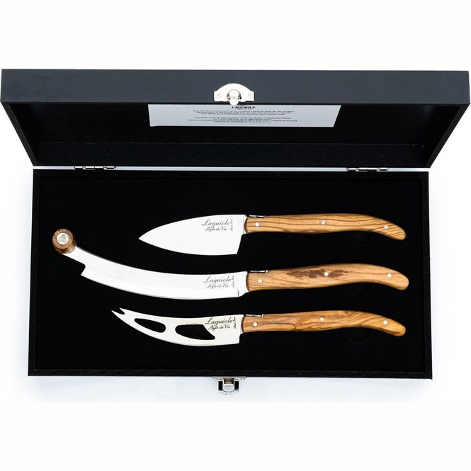 Laguiole Style de Vie Bestekset Luxury Line - 16-delig - Olijfhout