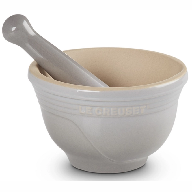 Mortar & Pestle Le Creuset Earthenware Mist Grey 11.5 cm (0.3L