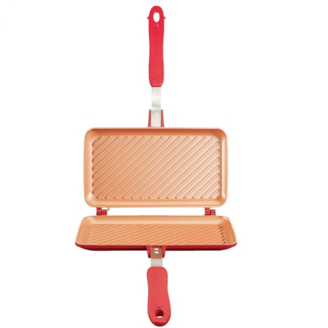 Sandwichmaker Red Copper Flipwich DUO Rot Kochexperte