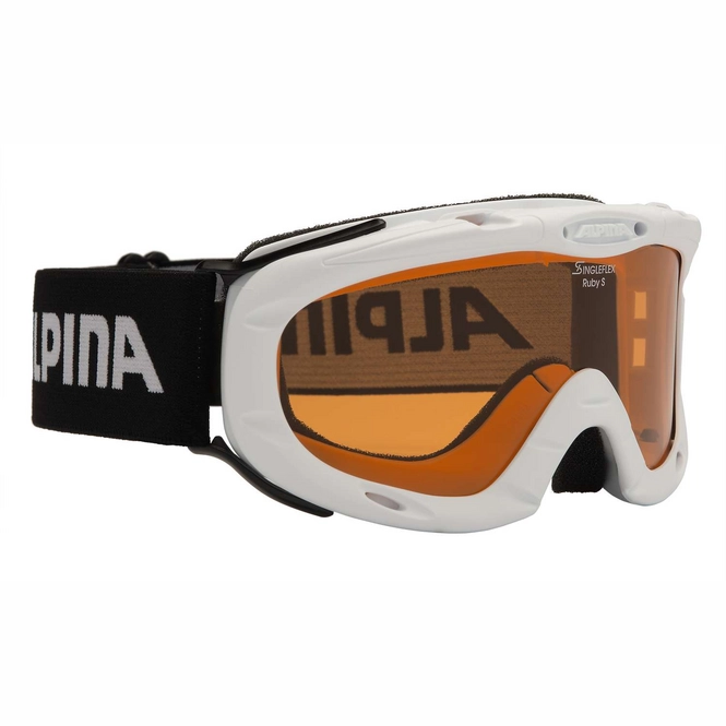Skibril Alpina Alpina Nakiska DH White Matt | Outdoorsupply