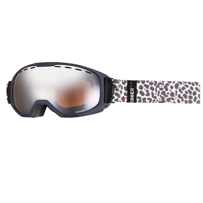 Ski Goggles Sinner Mohawk Matte Dark Grey Double Orange Mirror + Double ...