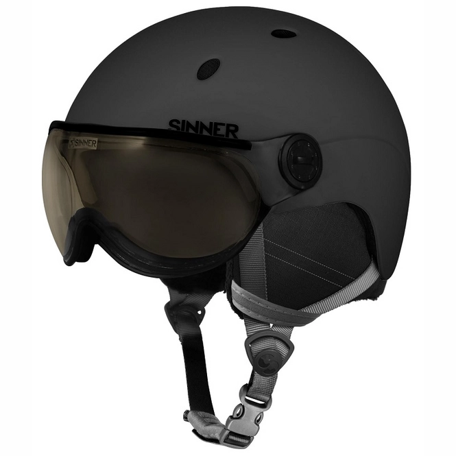 Skihelm Sinner Titan Visor Trans + Matte Black Outdoorsupply