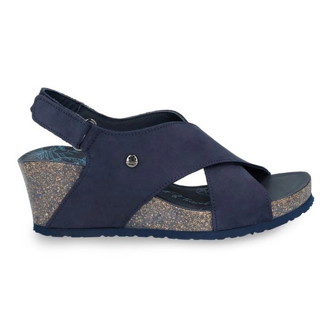 Sandals Panama Jack Women Valeska Basics B3 Nubuck Navy | Etrias Brands