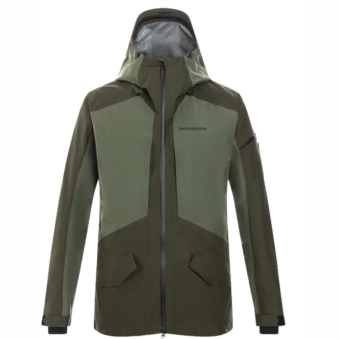 Ski Jas Peak Performance Men 3L GoreTex Ski Jacket Forest Night Pine