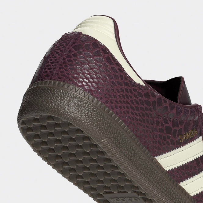 Women's adidas Samba OG Patent Snakesking 'Maroon'