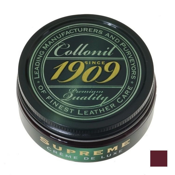 Shoe Polish Collonil 1909 Crème de Luxe Burgundy Widecalfbootsstore