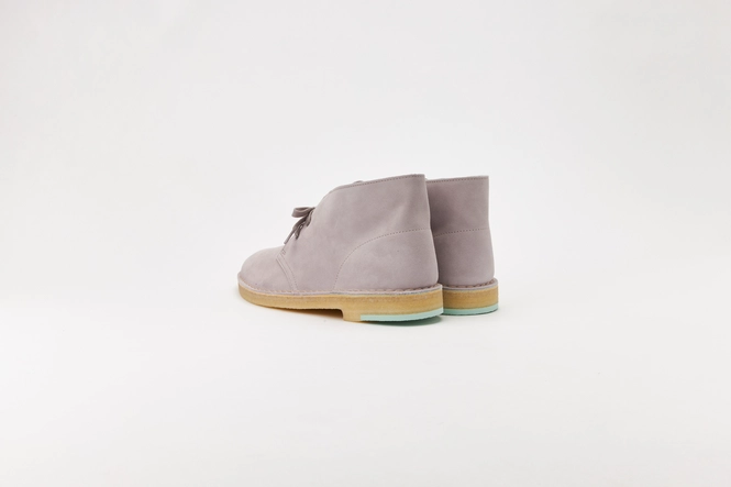 Clarks Desert Boot In Grey Combi - Ankle-High Chukka Boots For Men