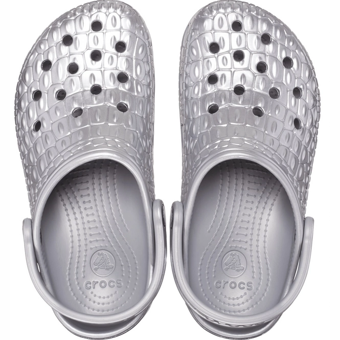 crocs argenté