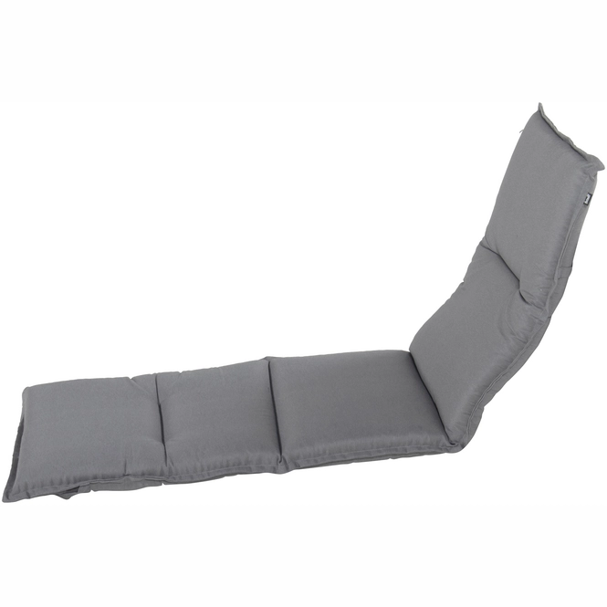 Coussin Chaise Longue Monochrome 90x45cm - Remplissage Coton PP, Sangles Ajustables - Pour Transat, Jardin, Terrasse - 5