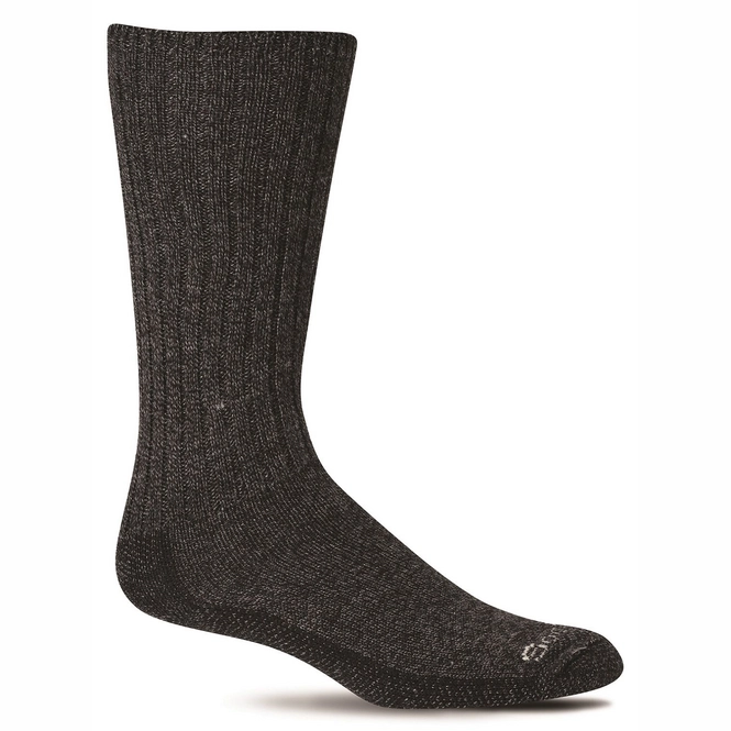 Lot De 6 Paires De Chaussettes Pour Diabétiques Hommes - Noir, Coton, Maintien Circulatoire - Taille 9-15