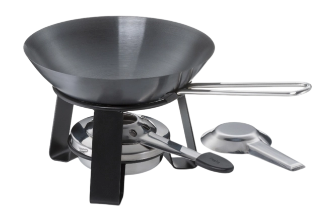 Mini Wok Kela Joy Met Rechaud Zwart 18 cm | Etrias.nl