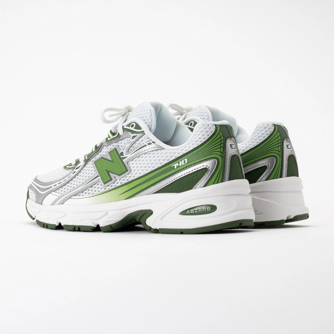 New Balance 740 V2 White Alpine Green