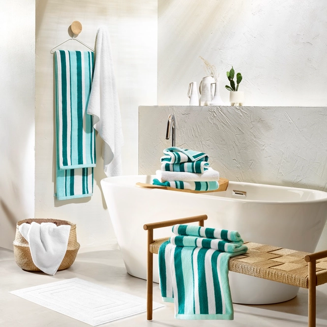 Kit X2 Toallas De Baño De Cuerpo 100 Algodón 70x140 Cm Gris ENERGY PLUS