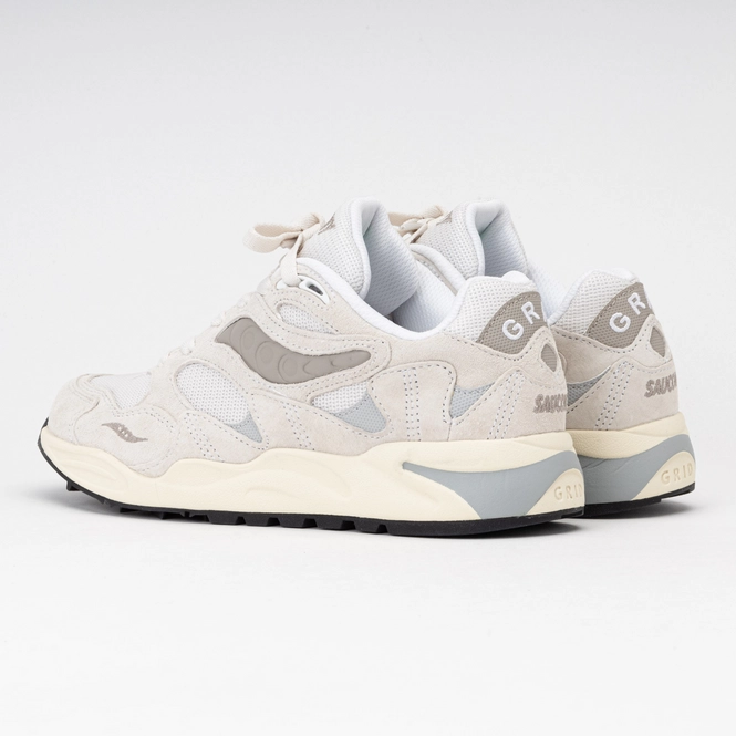 Saucony Men's Grid Shadow 2 Sneakers in Grey/Black Saucony