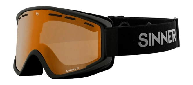Ski Goggles Sinner Batawa OTG Matte Black Double Orange Vent 25 ...