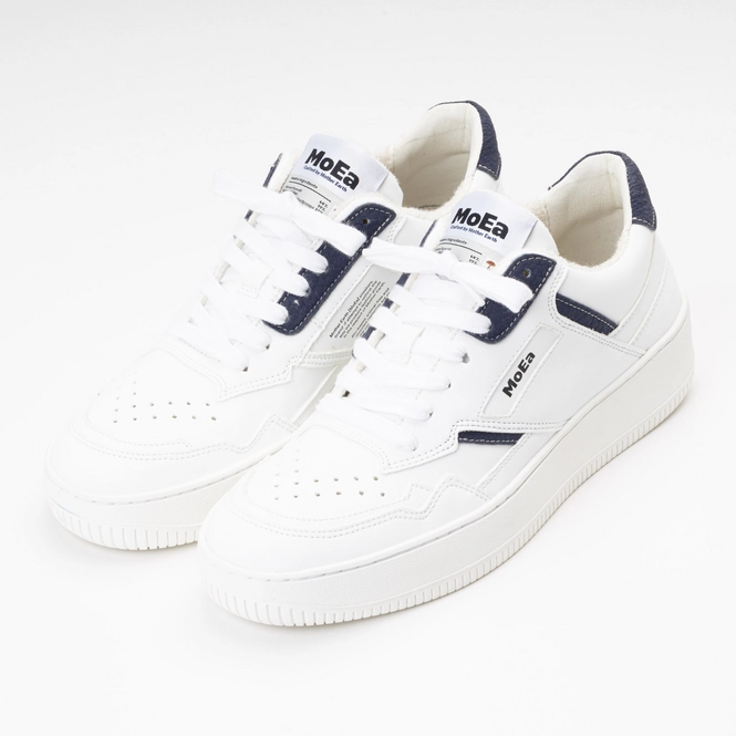 MoEa - Origin Low Trainers  - White & Green - Apple