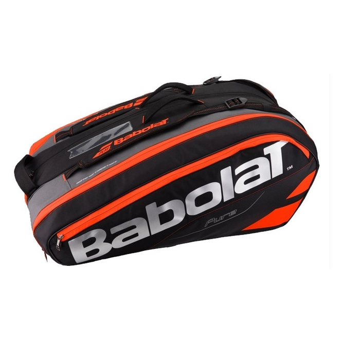 Sac de Tennis Babolat RH X 12 Pure Black Fluo Red