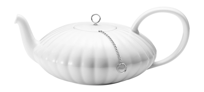 Theepot Georg Jensen Bernadotte Porcelain Mirror 1,2 L