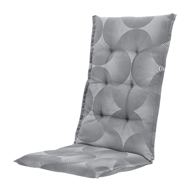 Tuinkussen Madison Napels Rondo Grey Water Reppelent Coating Hoge Rug ...