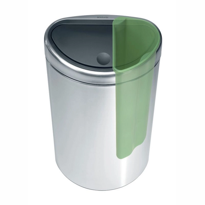 Brabantia Twin Bin Mat RVS 10/23L Prullenbakkenstore