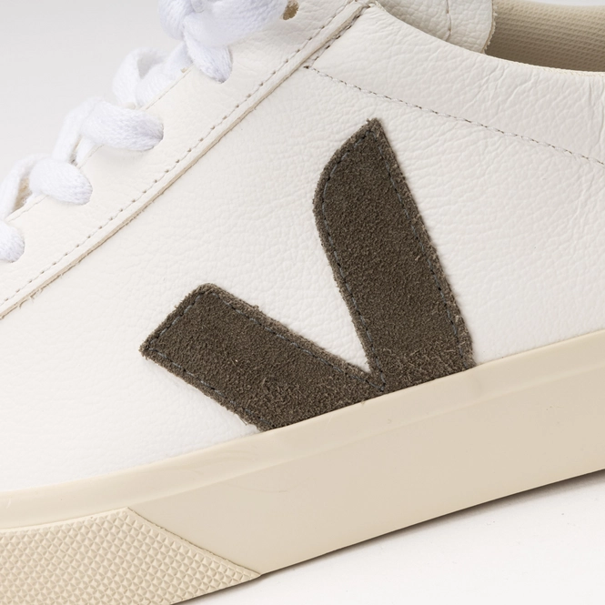 veja campo chromefree leather white kaki