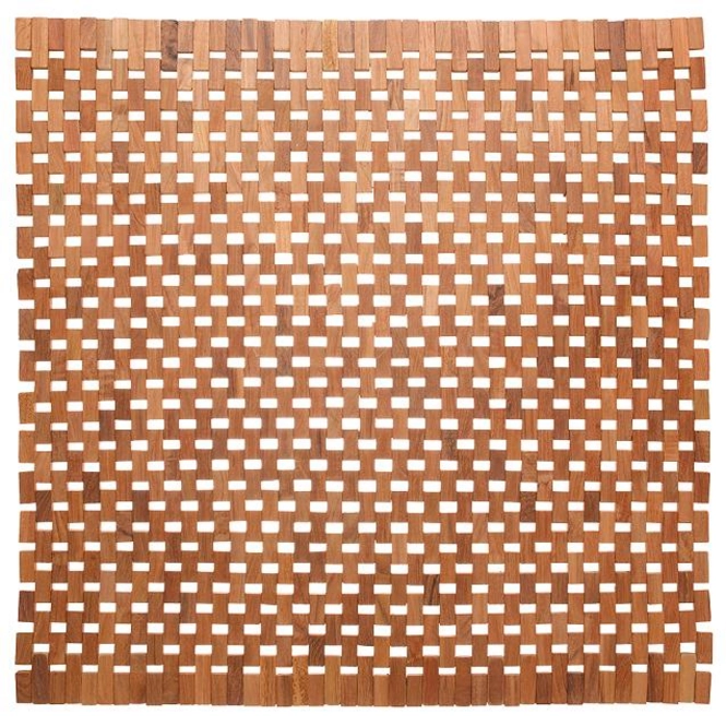 Toilet Mat Sealskin Woodblock Teak (Square) Bathroom Boutique