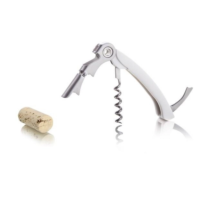 Corkscrew Vacuvin Double Hinged White Cookwarestore