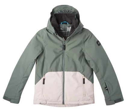 Ski Jacket O'Neill Girls Adelite Jacket Balsam Green Colour Block ...