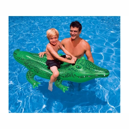 Riesiges Aufblasbares Krokodil 150cm - Poolspielzeug & Garten-Deko Für Sommer-Spaß